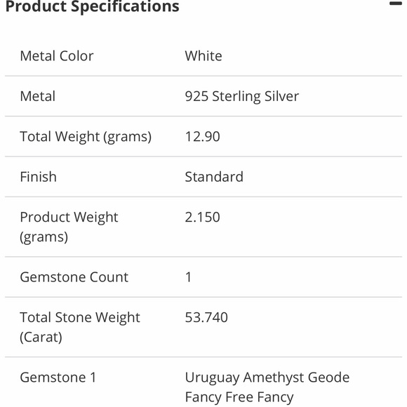 AMETHYST GEODE PENDANT STERLING SILVER LOOP PENDANT - Picture 5 of 7